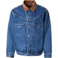 Levi's Levi'stil mænd. 002WN-0000 Western-jakke North Action blå (S), Casual, Bomuld