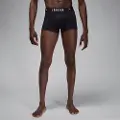 Jordan Flight-boksershorts i bomuld til mænd (pakke med 3 stk.) - sort
