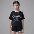 Jordan "Hidden In Plain Sight" shortssæt i to dele til mindre børn - sort