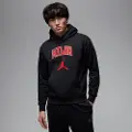 Jordan Milan-pullover-hættetrøje i fleece til mænd - sort