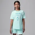 Jordan Jordan-T-shirt med grafik til større børn - grøn