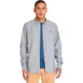 Timberland Timberlandtil mænd. TB0A6GPNB231 Grå Oxford-skjorte (XL), Casual, Bomuld, Lange ærmer
