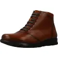 Fluchos Fluchostil kvinder. F0356_SUGA_2CUE Ankelstøvler i læder F0356_SUGA_2CUE Medium brun (36), 1-3 cm, Blonder, Casual, Patentlæder