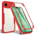 Mtp Products iPhone Air 360 Beskyttelse Cover - Rød / Klar