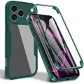 Mtp Products iPhone 17 Pro Max 360 Beskyttelse Cover - Grøn / Klar