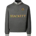 Hackett Londontil mænd. HM5800022 Heritage Crest Sweater grå (S), Casual, Bomuld, Lange ærmer