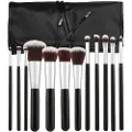 Mimo Luxe Make-up Brush Set Zwart - 12 pcs