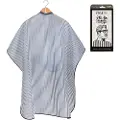 STYLETEK Kap/Verfmantel Pin Stripe met drukknopen - 152x120cm