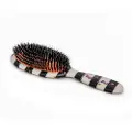 Rock & Ruddle Haarborstel Black & White Stripes With Gold Dots