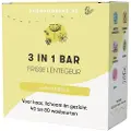 ShampooBars.nl 3-in-1 Bar Frisse Lentegeur Haar, Lichaam en Gezicht - 60g