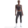 Nike Pro-leggings med mesh-paneler og mellemhøj talje til kvinder - grå