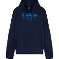 Emporio Armani Train Logo Series Copl Logo Barred Hættetrøje