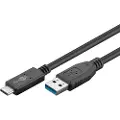 Goobay USB-A <-> USB-C - 1m - Sort