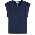 Scotch & Soda Fitted Rolled-up ærmeløs T-shirt