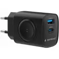 Gembird 2-in-1 20W Apple Watch + phone fast charger - Black