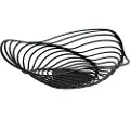 Alessi Frugtskål TRINITY 33 cm, lav, sort, Alessi