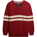 Superdry Oversized Striped V Neck Trøje