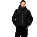 EA7 EA7til kvinder. 7W000647_AF16074 Vatteret jakke Calidium7 sort (3XL), Casual, Polyester