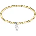 Lacoste Lacostetil kvinder. 2040334 Guldbelagt elastisk armbånd (OSFA), Guldfarvet, BH, Rustfrit stål