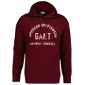 Gant Ganttil mænd. 2067090 Trykt grafisk sweatshirt rødbrun (M), Casual, Bomuld