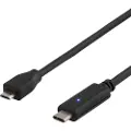 Deltaco Usbc-1023 0.5m. Usb C Micro-usb B Sort