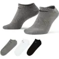 Nike Everyday Lightweight-No-Show-træningsstrømper (3 par) - multifarvet