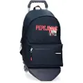 Pepe Jeans Pepe Jeansunisex til børn. 65523T1 Dikran 44cm rygsæk med trolley blå (OSFA), Casual, Polyester, børnetøj