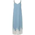 Pieces Pcfeni Blonde Denim Midikjole