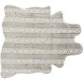 Home Decor Polyester Med Pelsgulvtæppe 160x150x2 Cm