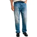 Gant Ganttil mænd. 1000416 Jeans Straight Fit blå (33/32), Casual, Bomuld, Denim