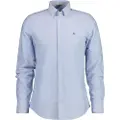 Gant Ganttil mænd. 3230115 Slim Fit Stretch Oxford-skjorte blå (XL), Casual, Bomuld, Klassisk, Lange ærmer