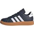 Adidas adidastil kvinder/piger. JI0970 Træningssko Grand Court 2.0 K navy (38), Fast, Blonder, Casual, Blå, børnetøj