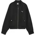 Puma T7 Satin Bomber Jacket Women, Clothing, Black, L