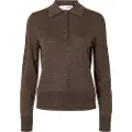Selected 100% Merinould Strikket Poloshirt