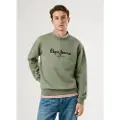 Pepe Jeans Pepe Jeanstil mænd. PM5800018 Sweatshirt Macbeth grøn (L), Casual, Polyester