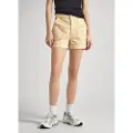 Pepe Jeans Pepe Jeanstil kvinder. PL801096 Valentina beige shorts (25), Casual, Bomuld, Bæredygtig