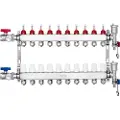Vevor 10-grenet strålevarmemanifold 1/2" PEX-rør gulvvarmemanifoldsæt
