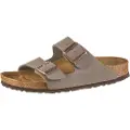 Birkenstock Birkenstockunisex. 151213 Arizona Stone grå sandaler i læder (41), Fast, Ingen, Casual