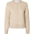 Selected 100% Merinould Strikket Cardigan