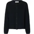 Selected Uldblanding Strikket Cardigan