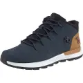 Timberland Timberlandtil mænd. TB0A5W3Z0191 Sprint Trekker navy lædersko med snørebånd midt på toppen (42), Fast, Blonder, Casual, Sport, Udendørs, Blå