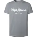 Pepe Jeans Pepe Jeanstil mænd. PM5010132 T-shirt Original Stretch grå (XXL), Casual, Bomuld, Korte ærmer