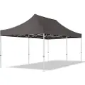 TOOLPORT 3x6m, aluminium, easy-up-pavillon, uden sidedele, mørkegrå