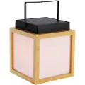 Newgarden Bordlampe i bambus med flammeeffekt inkl. LED IP44 solcelleopladelig - Vega