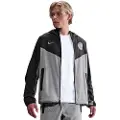 Nike Vævet Paris Saint-Germain Tech Windrunner Nike Football-jakke med fuld lynlås til mænd - grå