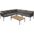 Venture Home - Sofagruppe Namiba - Sort - Loungemøbler - - Homeroom