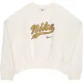 Nike Kort Nike Sportswear-sweatshirt i fleece til større børn (piger) - hvid