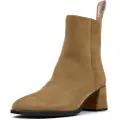 Camper Campertil kvinder. K400798-005 Brune Kora-ankelstøvler i læder (39), 5-8 cm, Lynlås, Casual