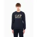 EA7 EA7til mænd. 7M001191_AF17787 Sweatshirt med stort logo (XXL), Blå, Casual, Bomuld
