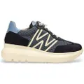 Wonders Wonderstil kvinder. A-4001 Træningssko Ultrafly 01 navy (40), Læder, 3-5 cm, Blonder, Casual, Blå